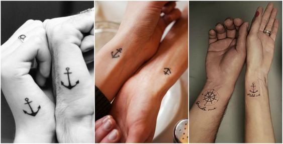 17 Petits Tatouages Discrets à Partager en Couple 30