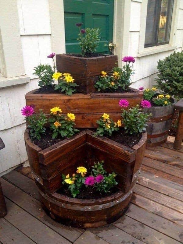 24 idées de jardinières en bois à faire soi-même 18