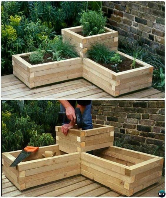 24 idées de jardinières en bois à faire soi-même 5