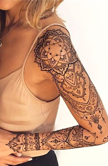 25 tatouages dentelle femme sur le bras 12