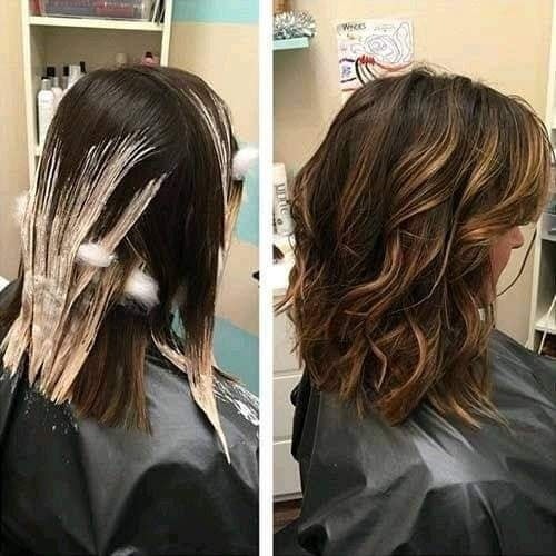 27 Balayages stylées sur cheveux mi-longs 21