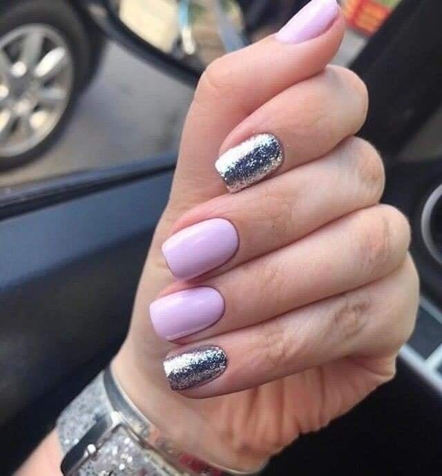 29 idées de gelish paillettes sur ongles courts 13