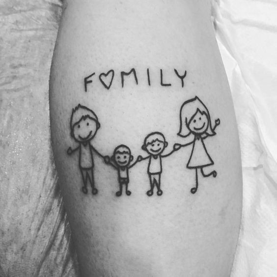 40 meilleures idées de tatouage familial pour vous inspirer 33