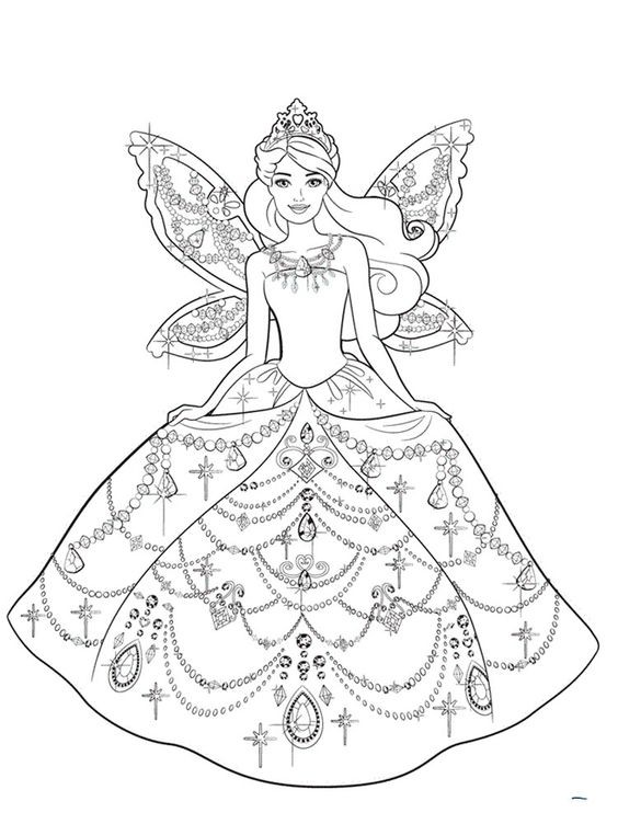 Coloriage princesse : 25 Dessins de Princesses Faciles à Colorier 27