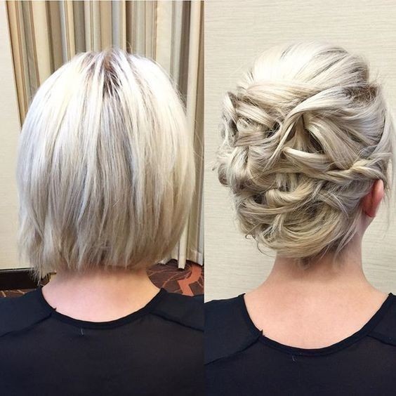 Coupe courte mariage : 31 idées de coiffures de mariées pour cheveux courts 27