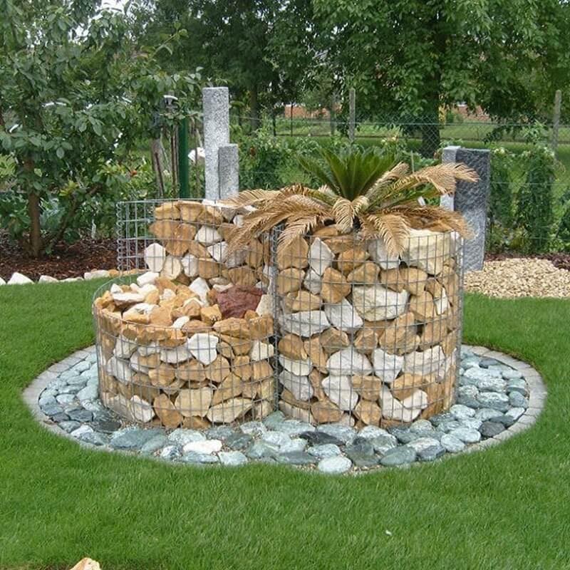 Gabions : 16 Décors de jardin à faire avec des cailloux 16