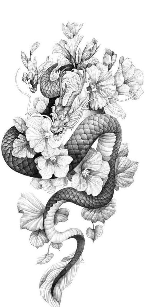 Tatouage Dragon Japonais : 19 Motifs & Dessins Pour S'inspirer 3