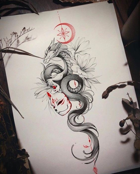 Tatouage Dragon Japonais : 19 Motifs & Dessins Pour S'inspirer 6