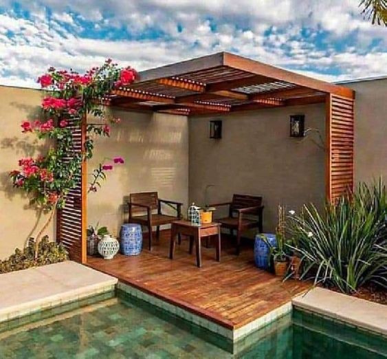 16 Petites pergolas pour un coin de petit jardin 12