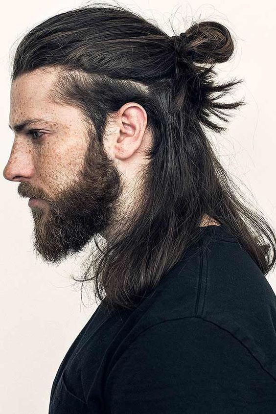 22 Coupes hommes aux cheveux longs avec cheveux courts/rasés sur les côtés 17