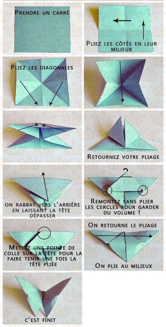 ORIGAMI: Papillon en papier ? 17 idées & tutoriels 3