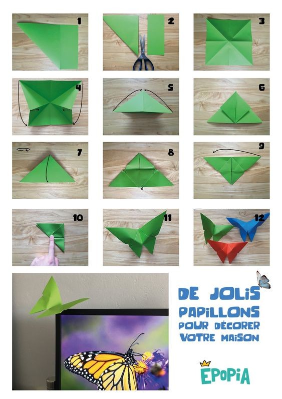 ORIGAMI: Papillon en papier ? 17 idées & tutoriels 7