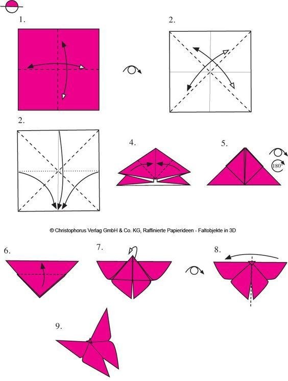 ORIGAMI: Papillon en papier ? 17 idées & tutoriels 8