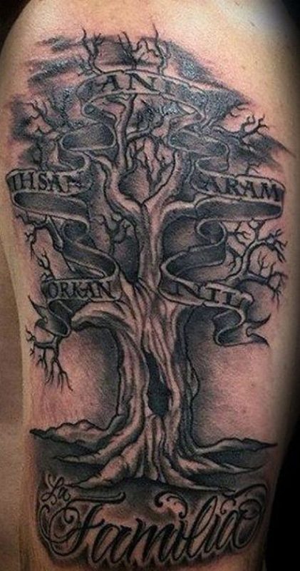 Tatouage arbre généalogique : 42 Idées & Significations 16