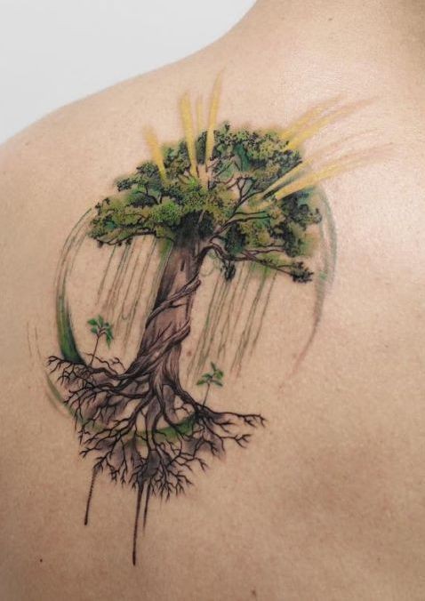 Tatouage arbre généalogique : 42 Idées & Significations 18