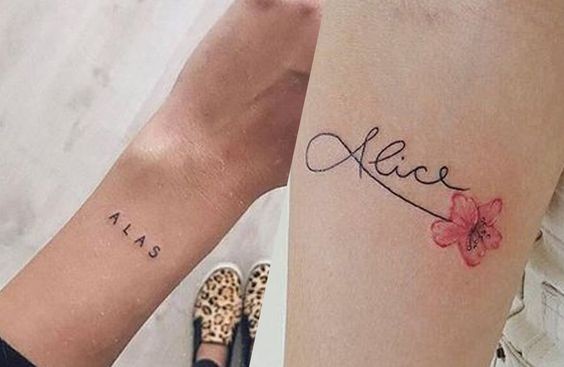 Les 17 meilleurs tatouages de prénoms pour le poignet 17