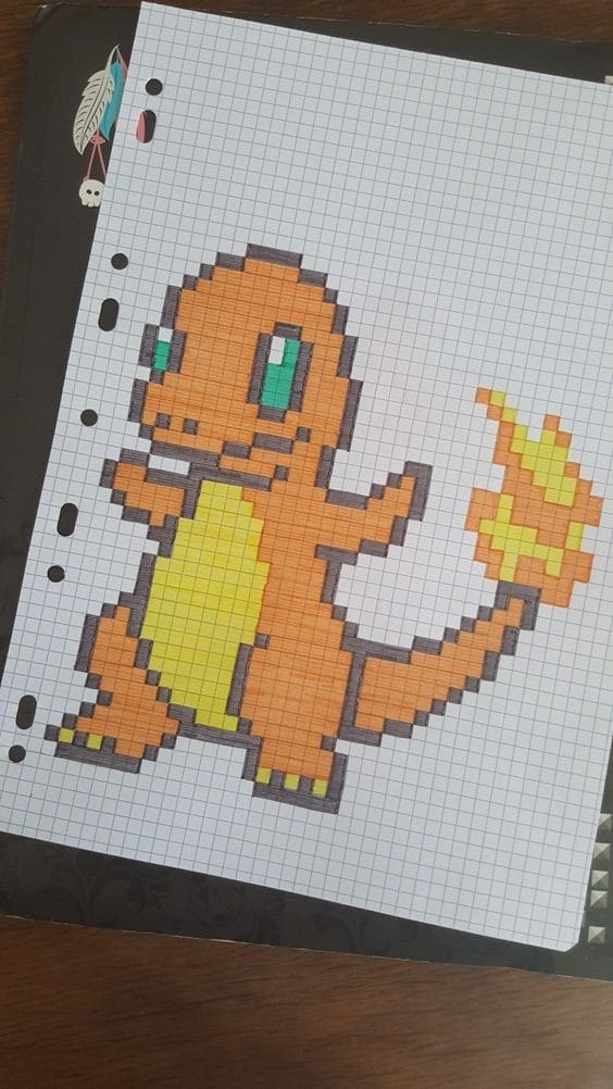 Pixel Art Difficile : 48 idées de Dessins à Colorier 36