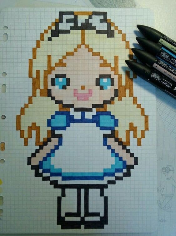 Dessin pixel art 2023 : Les 50 plus belles idées 11