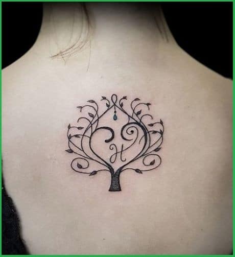 22 Tatouages arbre de vie avec prénom & Significations 3