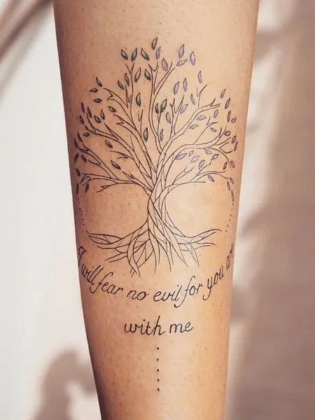 22 Tatouages arbre de vie avec prénom & Significations 5