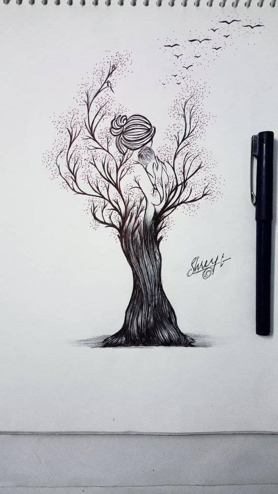 22 Tatouages arbre de vie avec prénom & Significations 6