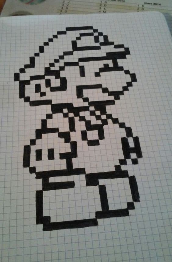 Dessin pixel art 2023 : Les 50 plus belles idées 44