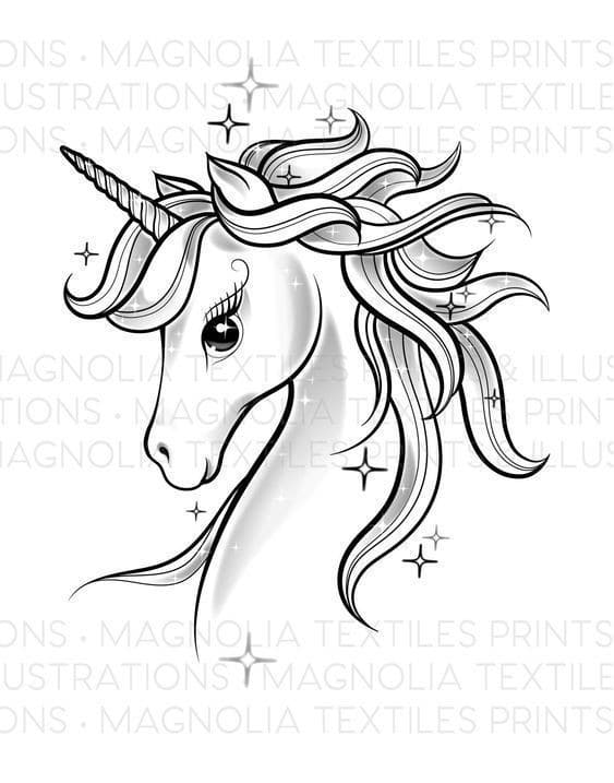 100 Dessins de licorne pour apprendre à dessiner en 2023 43