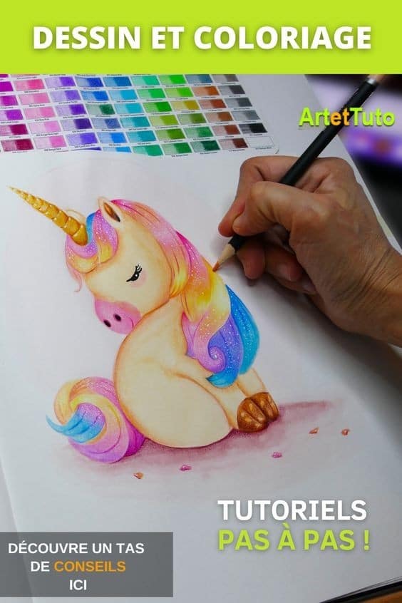 100 Dessins de licorne pour apprendre à dessiner en 2023 96