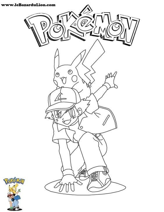 50 Dessins Pokémon faciles à Colorier en 2023 Avec Pikachu, Salamèche, Dracofeu 34