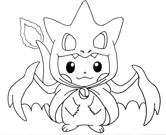 50 Dessins Pokémon faciles à Colorier en 2023 Avec Pikachu, Salamèche, Dracofeu 38