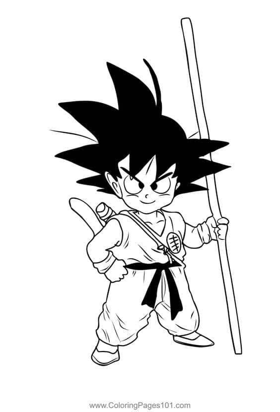 50 Dessins Dragon Ball Z Faciles à Colorier en 2023 Avec Son Goku, Vegeta, Gohan 14