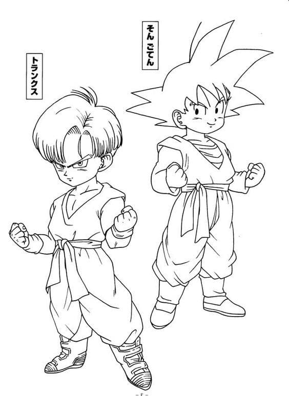 50 Dessins Dragon Ball Z Faciles à Colorier en 2023 Avec Son Goku, Vegeta, Gohan 29