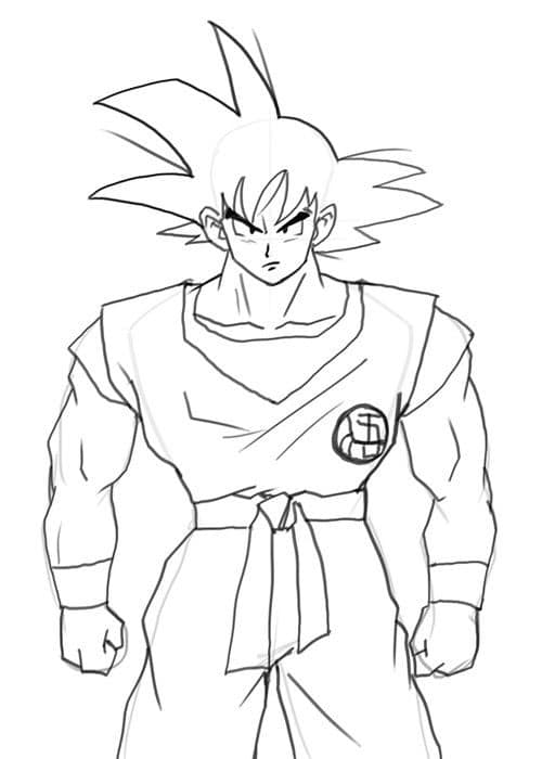 50 Dessins Dragon Ball Z Faciles à Colorier en 2023 Avec Son Goku, Vegeta, Gohan 36