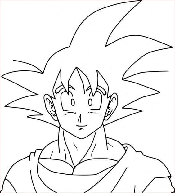 50 Dessins Dragon Ball Z Faciles à Colorier en 2023 Avec Son Goku, Vegeta, Gohan 48