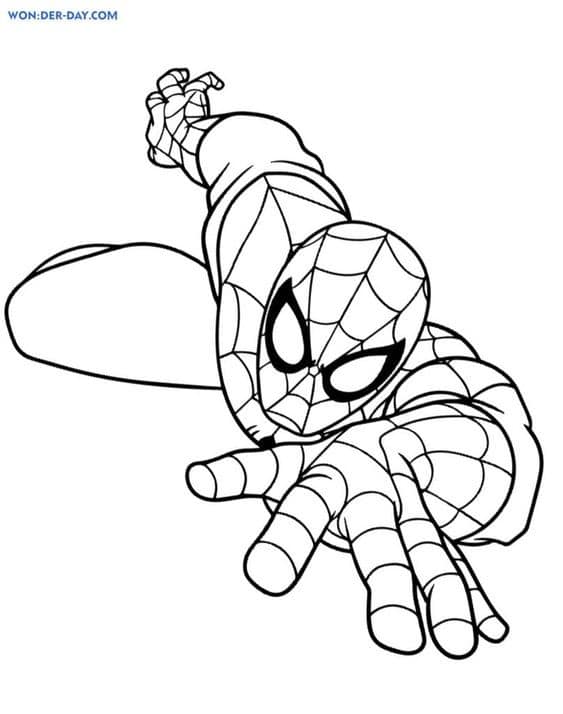 Top 50 Dessins Spiderman Gratuits & Faciles à Colorier en 2023 39