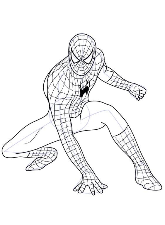 Top 50 Dessins Spiderman Gratuits & Faciles à Colorier en 2023 40