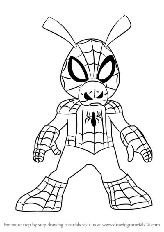 Top 50 Dessins Spiderman Gratuits & Faciles à Colorier en 2023 41