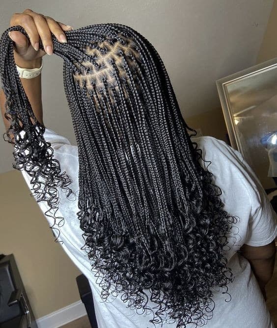 Knotless Braids : 25 Différents Styles de Tresses Sans Nœuds 14