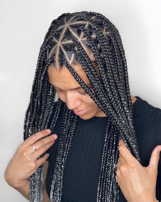 Knotless Braids : 25 Différents Styles de Tresses Sans Nœuds 17