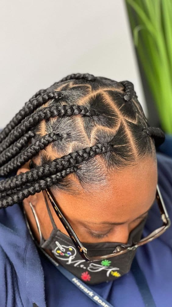 Knotless Braids : 25 Différents Styles de Tresses Sans Nœuds 1