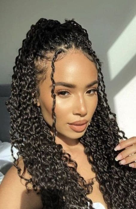 Knotless Braids : 25 Différents Styles de Tresses Sans Nœuds 9