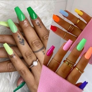 Ongle couleur été : 25 Top idées Tendances en 2023 3