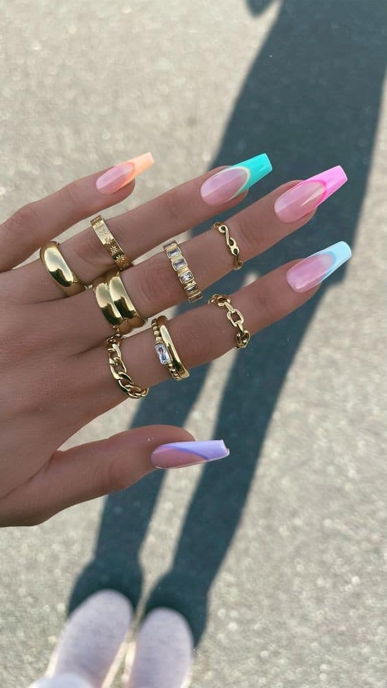 Ongle couleur été : 25 Top idées Tendances en 2023 5