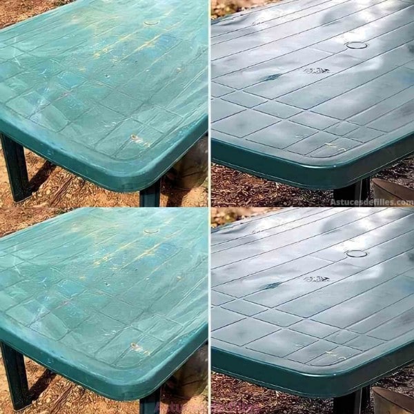 Nettoyage : Table de jardin en plastique - Rajeunissez-là avec cette astuce ! 1