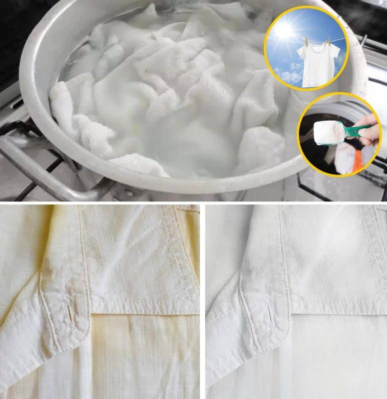 Secrets pour restaurer la blancheur de votre linge et éliminer les taches jaunes récalcitrantes 1