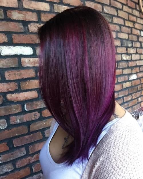 Couleur de cheveux prune : Nos 23 plus beaux modèles en 2023 12