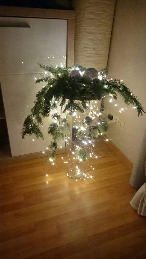 10 Décorations de Noël avec un grand vase en verre 7