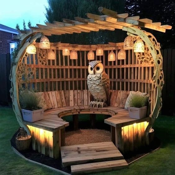 16 Décors de jardin modernes en bois pour vous inspirer 7