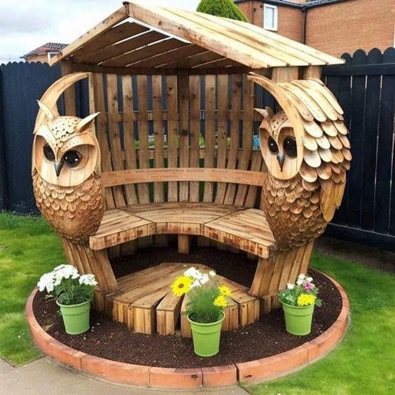 16 Décors de jardin modernes en bois pour vous inspirer 8