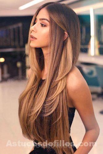 Les 50 plus beaux balayages caramel pour cheveux lisses 37